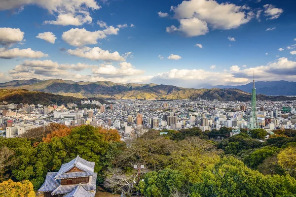 Matsuyama, Japón Paisaje urbano — Foto de Stock