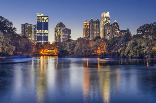 Atlanta, georgien piemont park skyline — Stockfoto