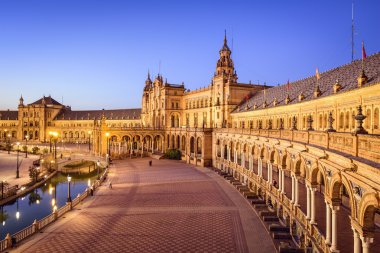 Spanish Square of Seville, Spain clipart