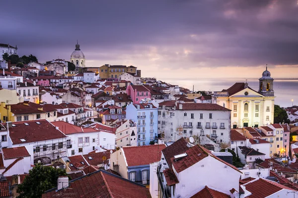 포르투갈, 리스본 알파마에서 스카이 라인 — 스톡 사진
