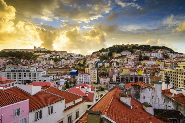 Lisbon, Porgual şafak manzarası — Stok fotoğraf