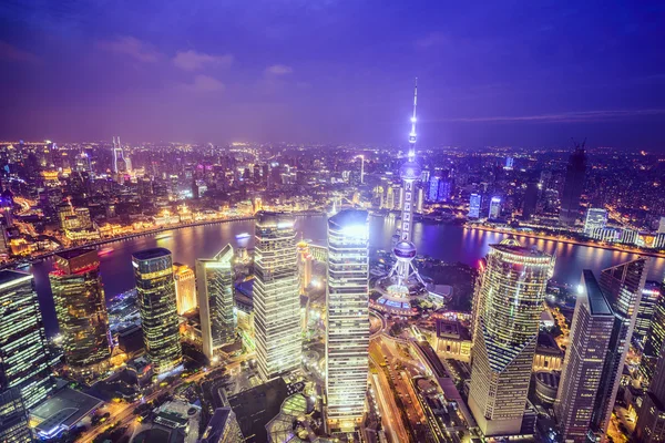 Shanghai, China City Skyline — Stok Foto