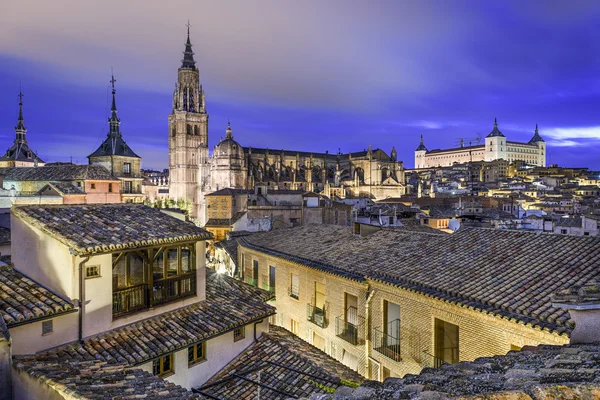 Toledo, İspanya şehir manzarası — Stok fotoğraf