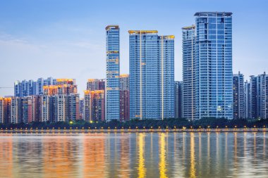Guangzhou, Çin 'de modern mimari