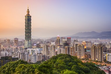 Taipei, Tayvan şehir manzarası
