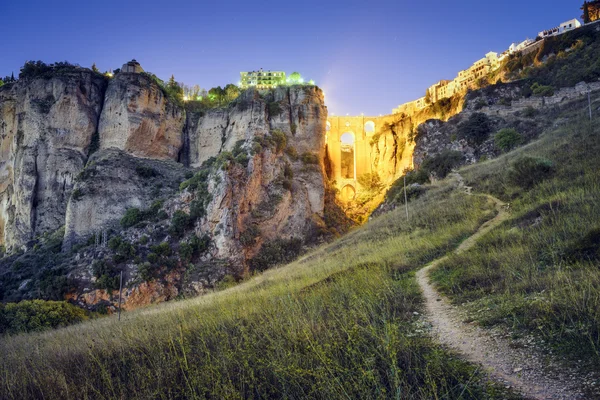 Ronda, Spanien på Puento Nuevo Bridge — Stockfoto