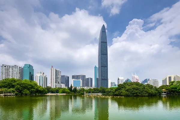 Panoramę miasta Shenzhen, Chiny — Zdjęcie stockowe