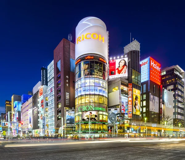 東京都銀座の街並み — ストック写真