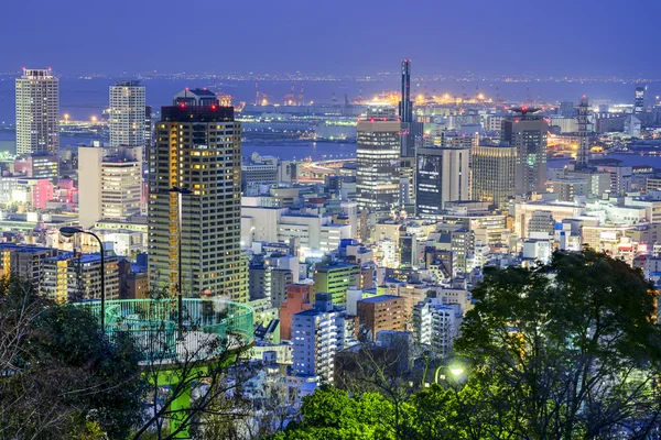 Kobe, Japonia panoramę — Zdjęcie stockowe