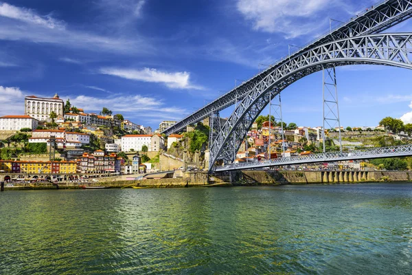 Porto, Portugal at Dom Luis Bridge — Stock Photo, Image