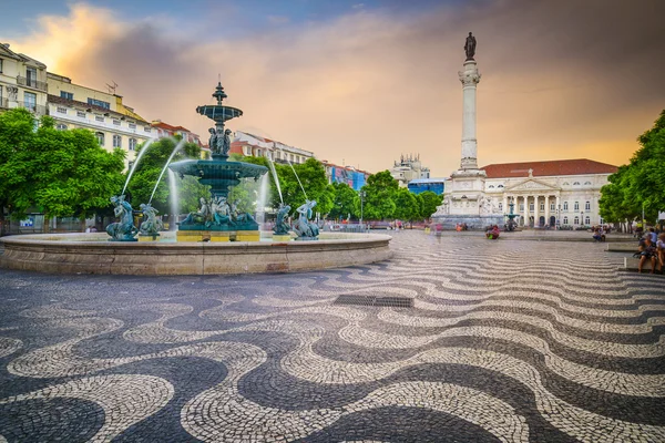 Piazza Rossio — Foto Stock