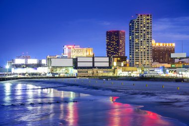 Atlantic City, New Jersey Cityscape clipart