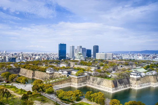 大阪，日本城市天际线 — 图库照片