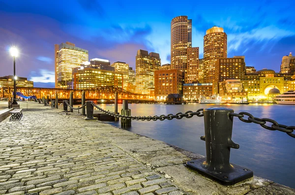 Boston, orizzonte di massachusetts — Foto Stock