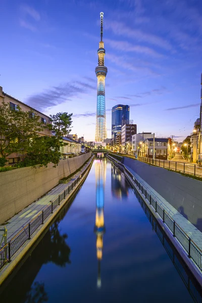 Panoráma města Sumida Tokyo, Japonsko — Stock fotografie