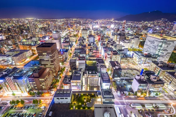 Міський пейзаж Саппоро, Японія — стокове фото