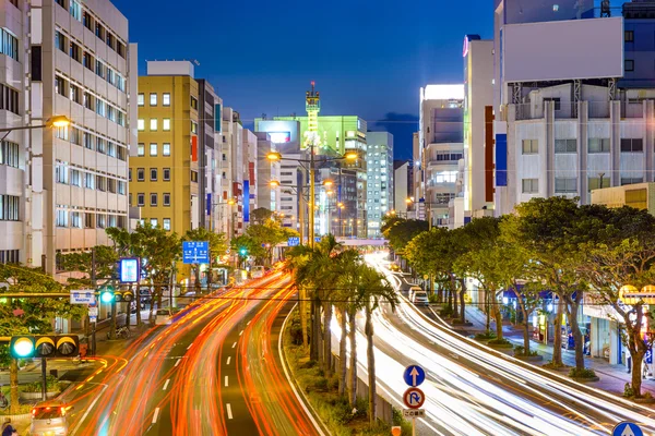 Naha, Japón Downtown Cityscape — Foto de Stock