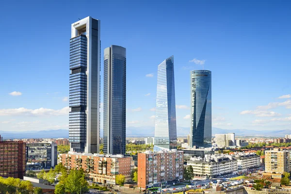 Madrid, Spanyolország-Financial District — Stock Fotó