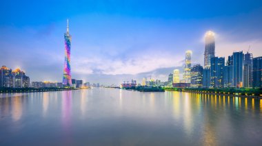 Guangzhou, China City Skyline clipart