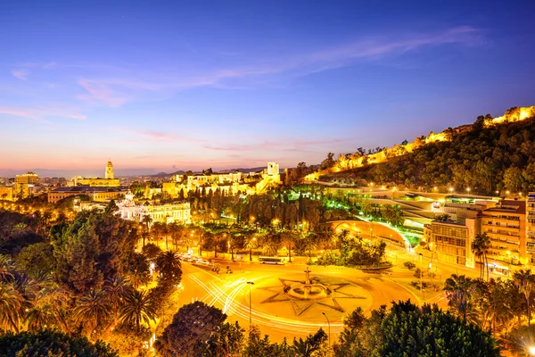 Malaga, Spagna Paesaggio urbano sul mare — Foto Stock