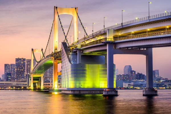 A Rainbow Bridge-Tokyo, Japán — Stock Fotó