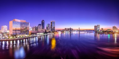 Jacksonville, Florida City Panorama clipart