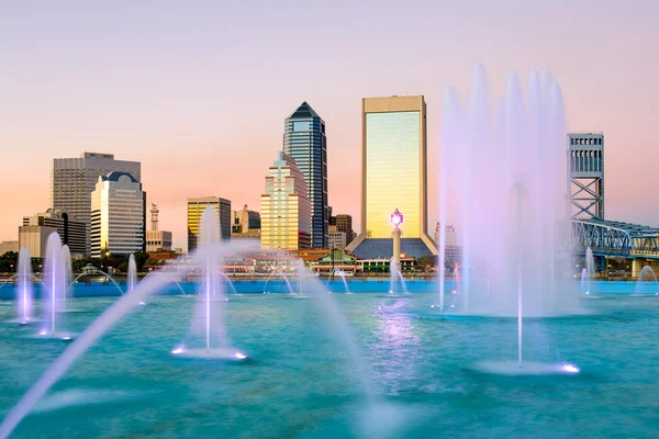 Jacksonville, Florida Fuente Skyline — Foto de Stock