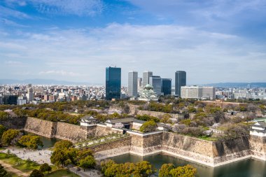Osaka, Japonya şehir manzarası