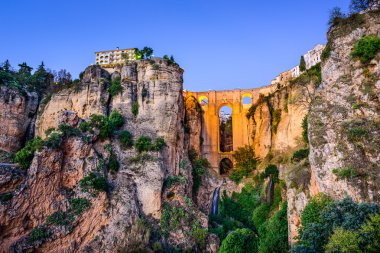İspanya, Ronda 'daki Puente Nuevo Köprüsü