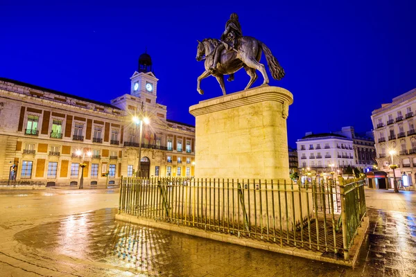 Puerta Del Sol Plaza van Madrid — Stockfoto