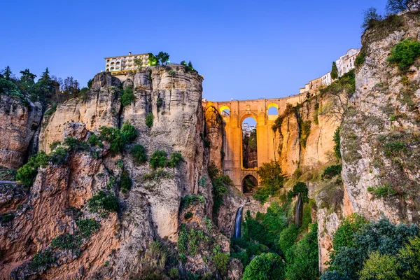 Brücke Puente Nuevo in Ronda, Spanien — Stockfoto