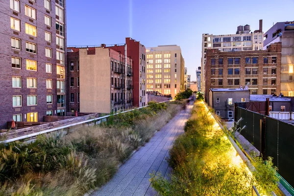 Hoge lijn in new york — Stockfoto