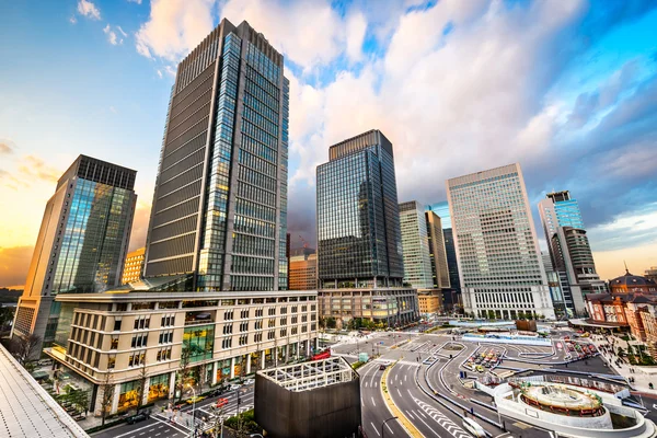 Distrito de negocios en Tokio —  Fotos de Stock