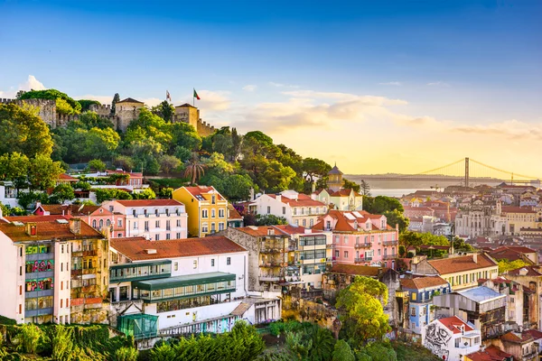 Lissabon, portugiesische Skyline — Stockfoto