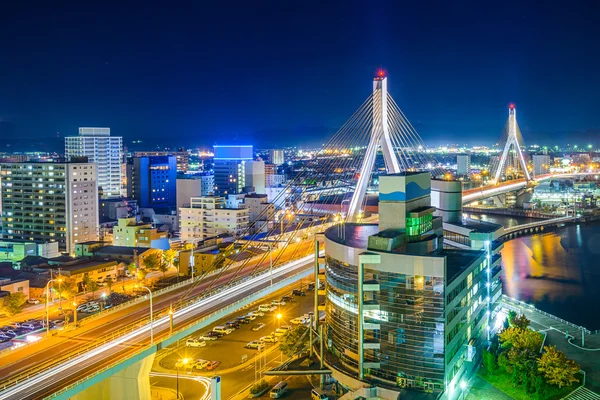 Panoráma města Aomori Japonsko — Stock fotografie