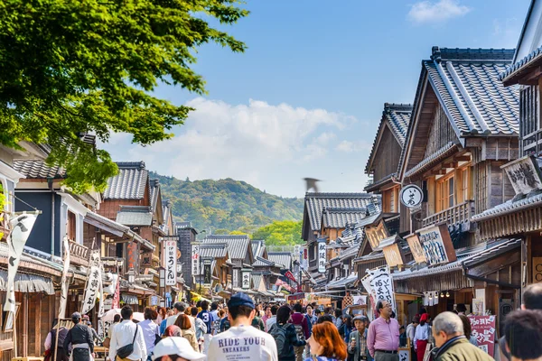 Ise Japonia tradycyjnych ulica — Zdjęcie stockowe