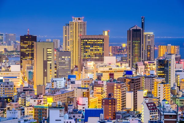 Centro de Kobe Japón Paisaje urbano — Foto de Stock