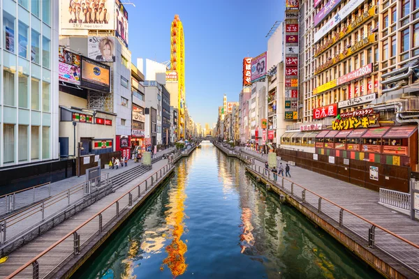 Dotonbori-Kanal von Osaka — Stockfoto