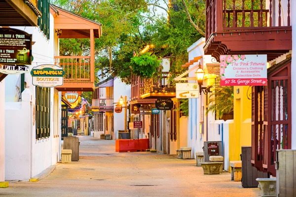 St. George Street in St. Augustine, Florida — Stockfoto