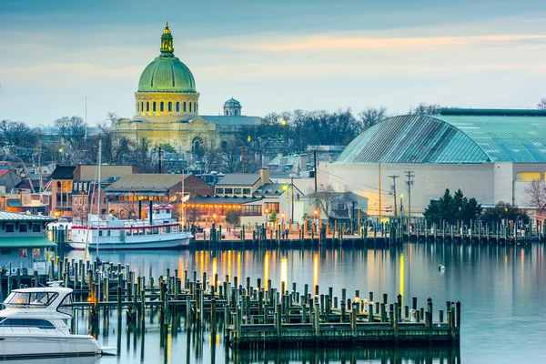 Annapolis auf dem Schachbrett Stockbild