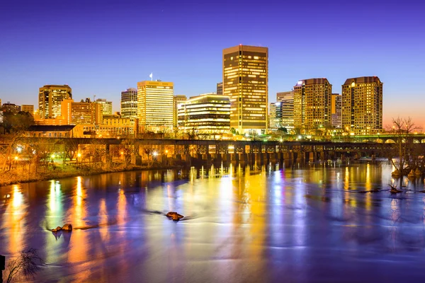 Richmond skyline de Virgínia — Fotografia de Stock