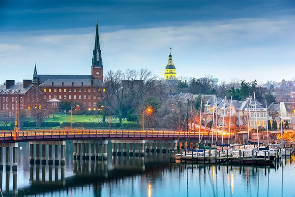 Annapolis Maryland en la bahía de Chesapeake — Foto de Stock