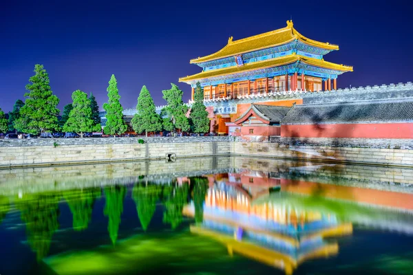 Beijing China at the Forbidden City Northern Gate — Stock Photo, Image