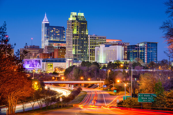 Raleigh North Carolina Skyline