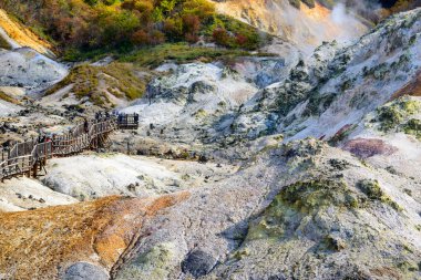 Cehennem Valley Hokkaido'da, Japonya