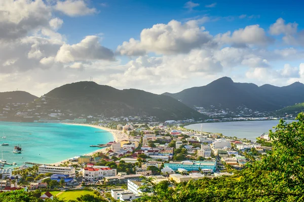 Philipsburg in Sint Maarten — Stock Photo, Image