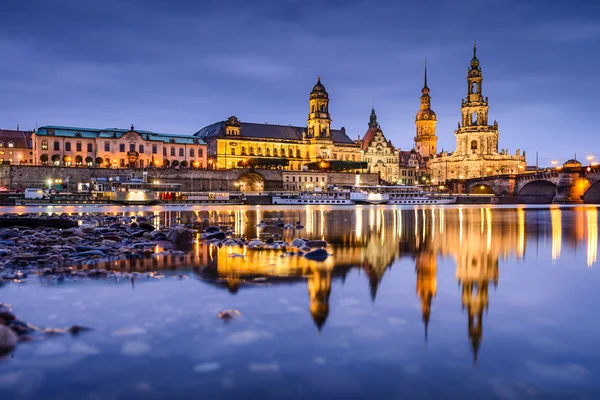 Dresde Alemania Skyline — Foto de Stock