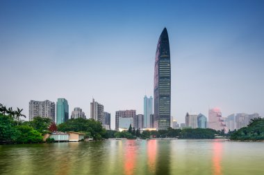 Shenzhen Park and Skyline clipart