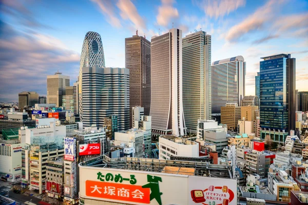 Shinjuku, Tokyo Financial District Skyline — Stock Fotó