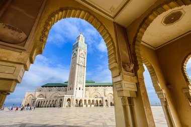 Mosque in Casablanca clipart